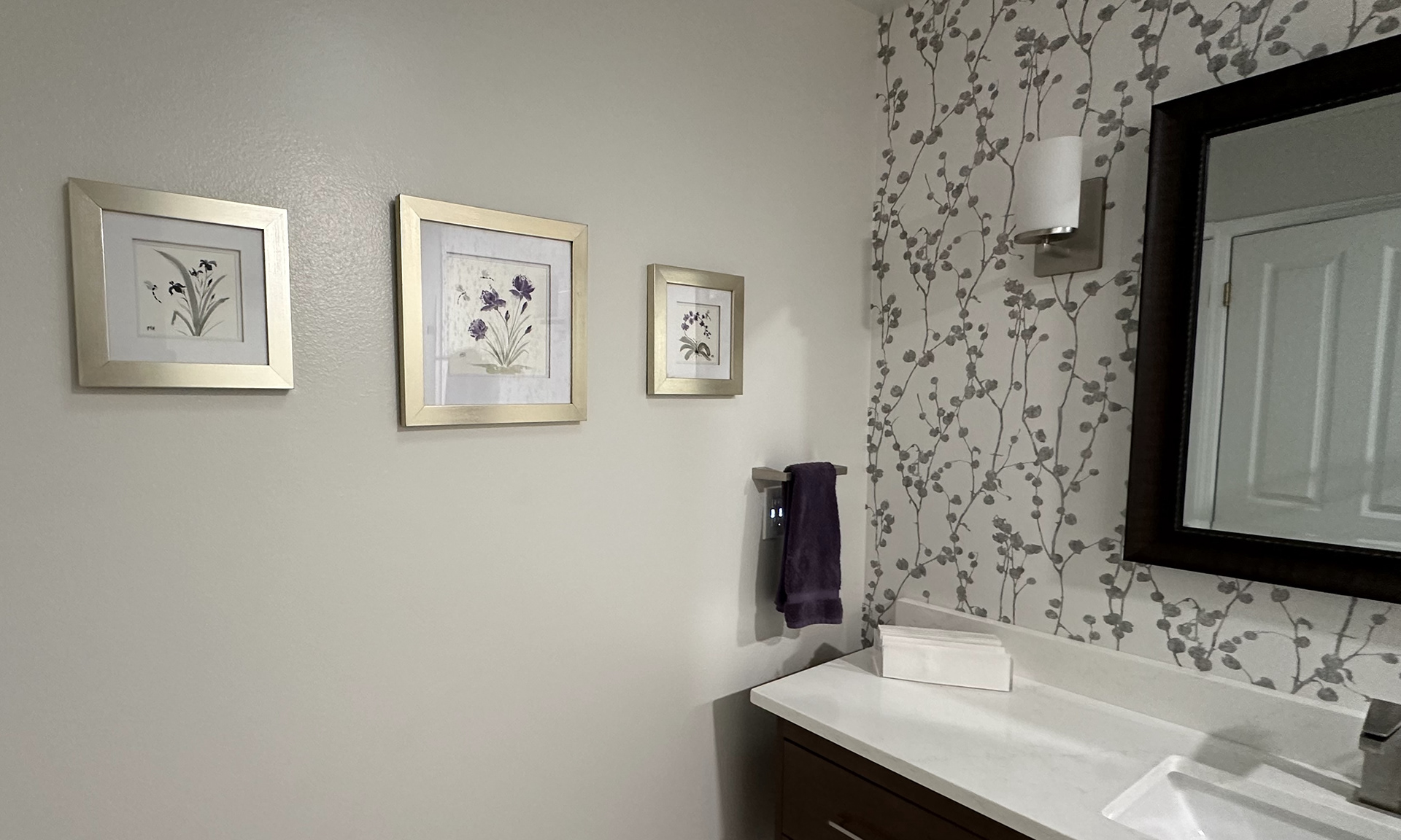 Purple Flower Series - Watercolors