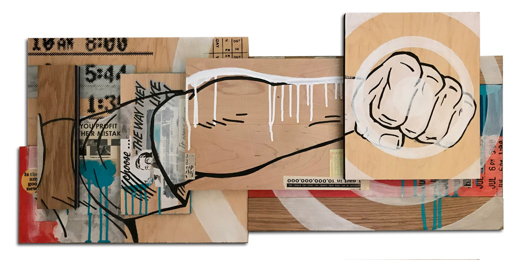 "Forced to Move" - 2018 - 38” x 17”