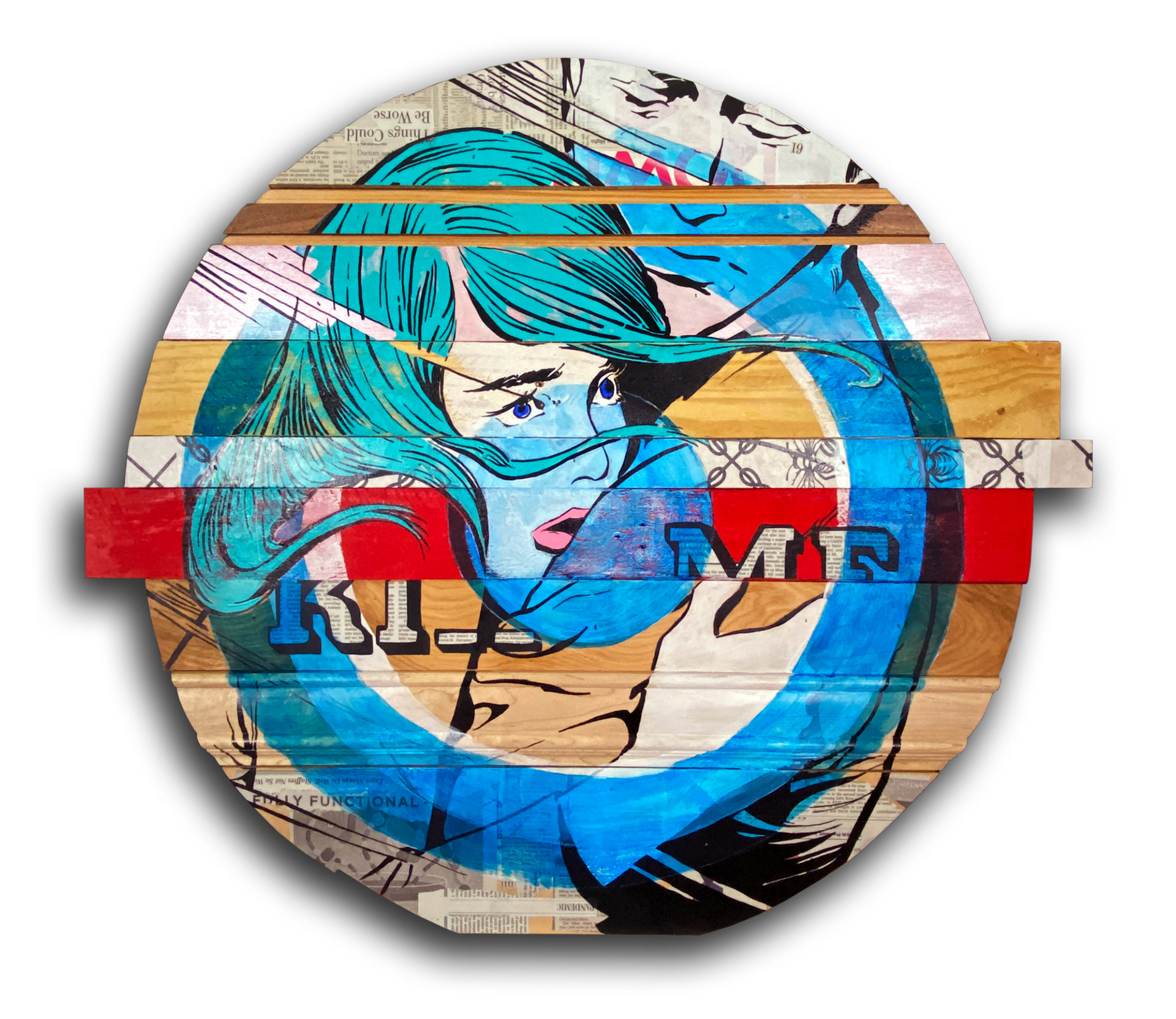 SOLD | "Ki _ _  Me 3" - 2020 - 27”