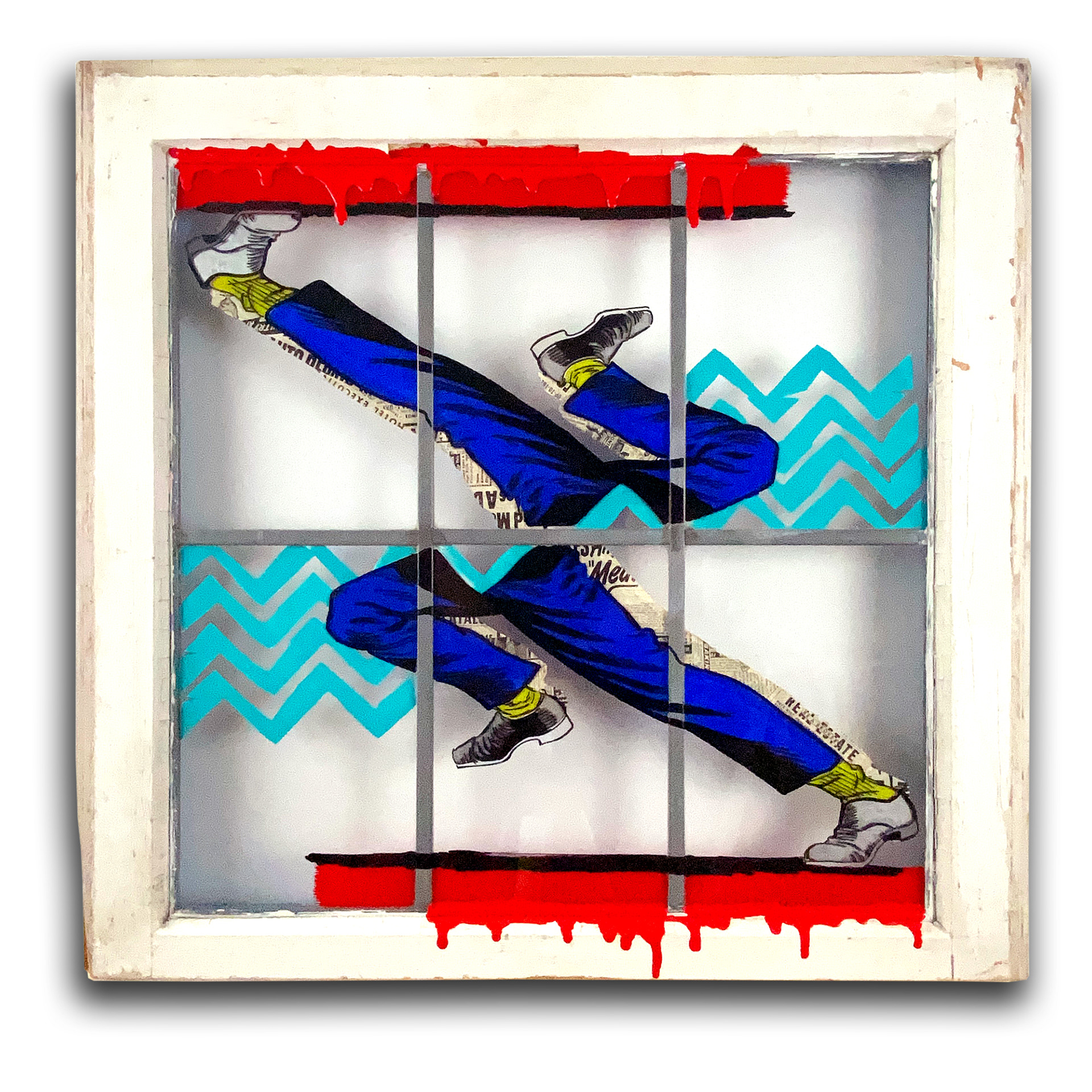 SOLD | "Action At A Distance” - 2020 - 24” x 23”
