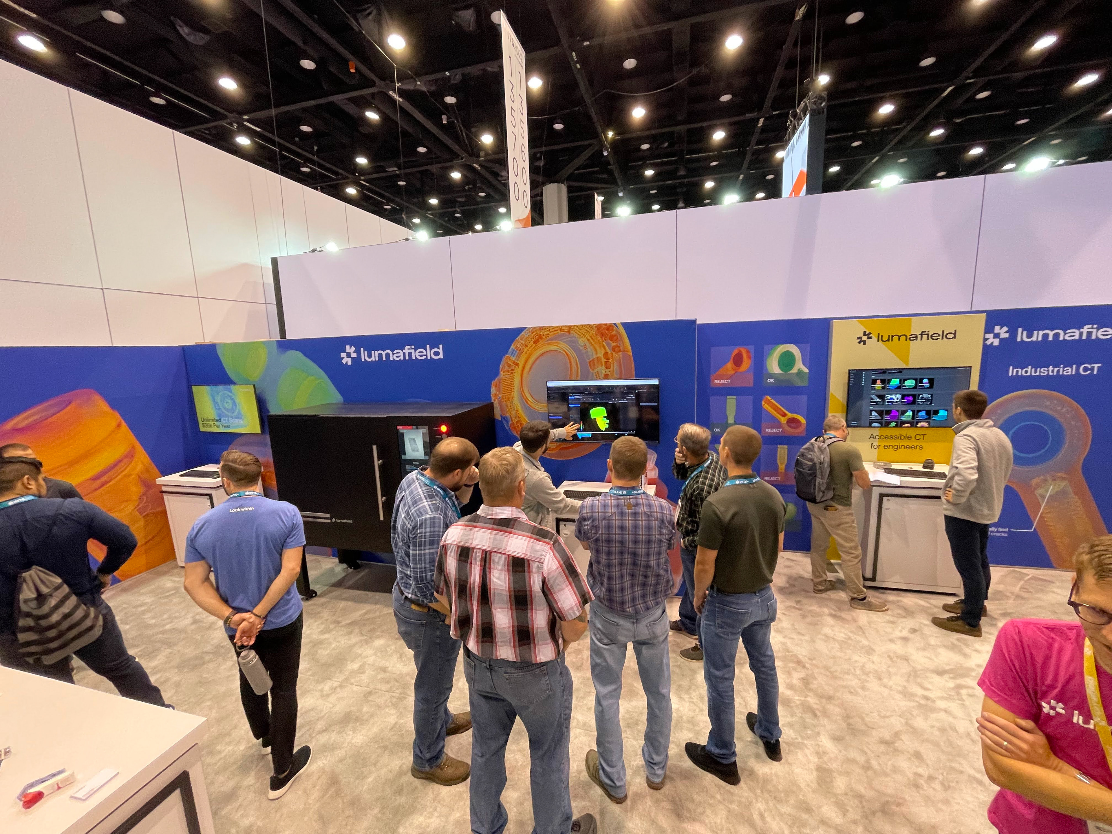 Crowds gathering at IMTS.