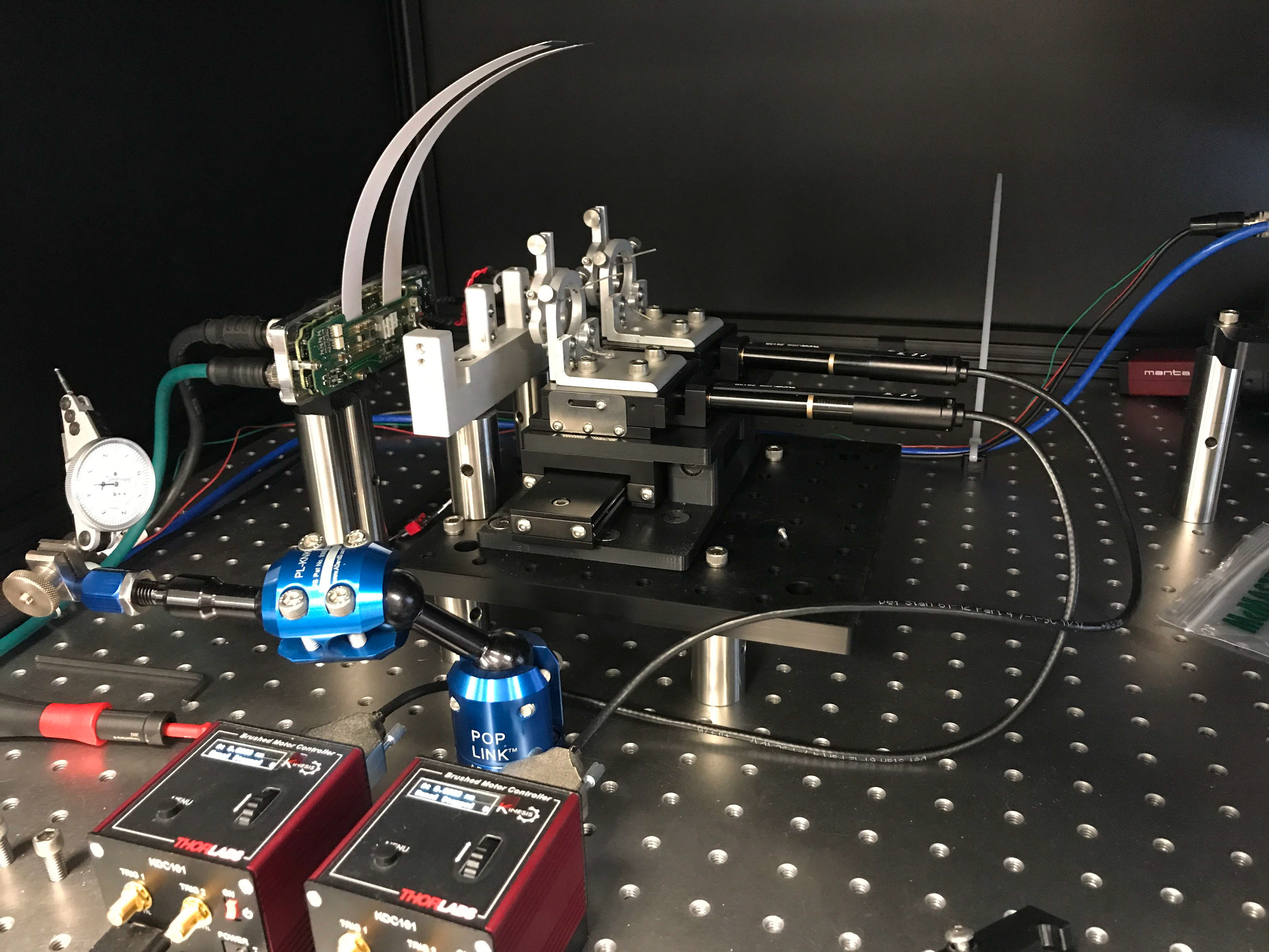 A focus mechanism I designed following kinematic principles.