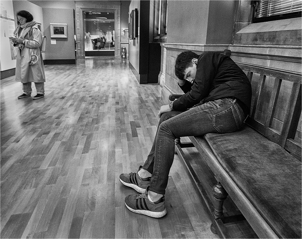 Asleep in the Art Gallery
