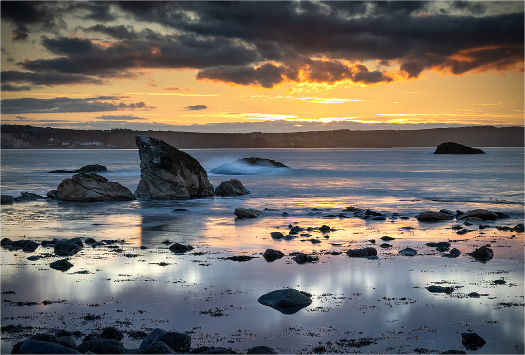 Sunset at Ballintoy