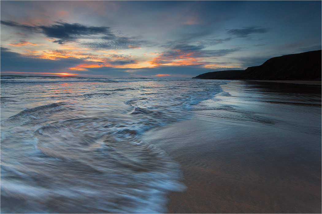 Bude Beach at Sunset