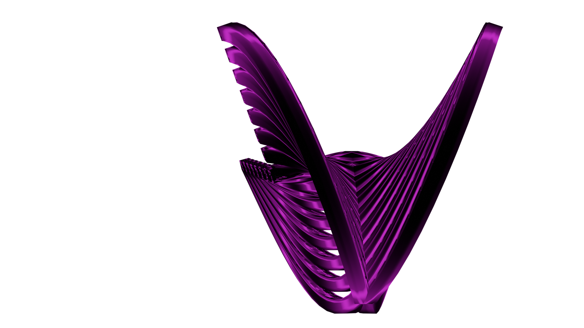 Abstract moving shapes inspired by instancing curves
