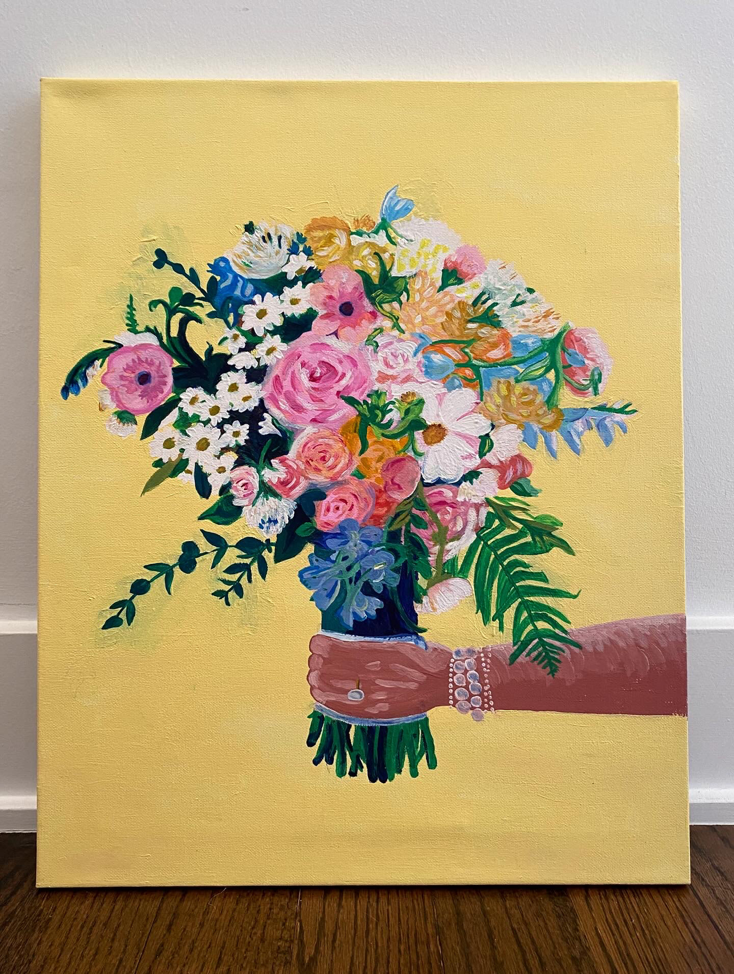 Acrylic wedding bouquet