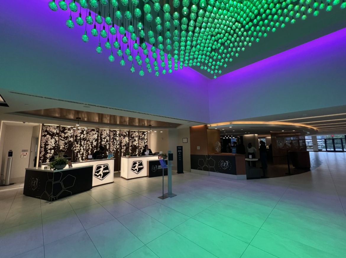 Hilton Hotel lobby install