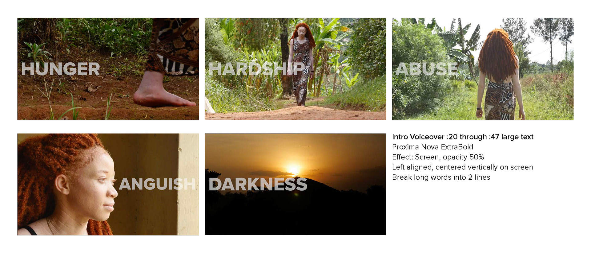 Video art direction thumbnails