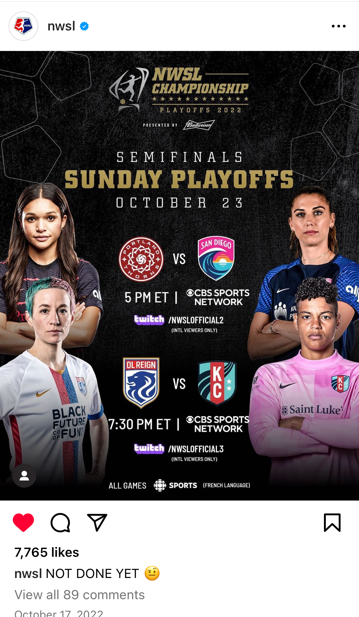 Semifinals poster graphic