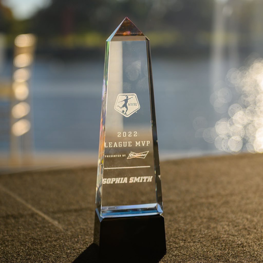 League MVP trophy engraving
