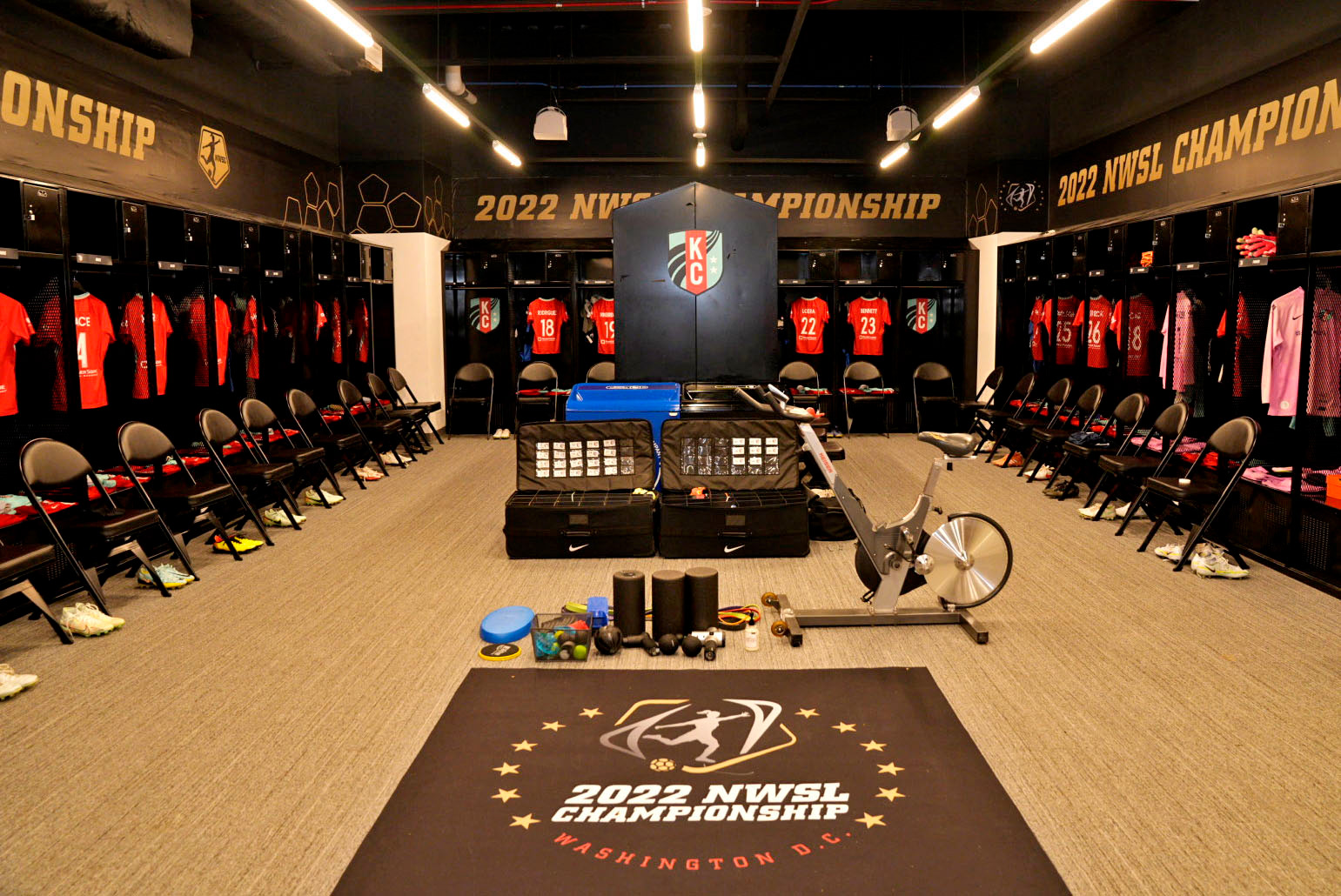 Team locker room
