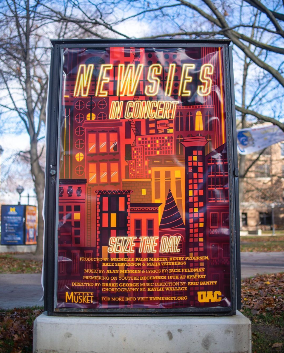 Final Poster featured in the University of Michigan Diag