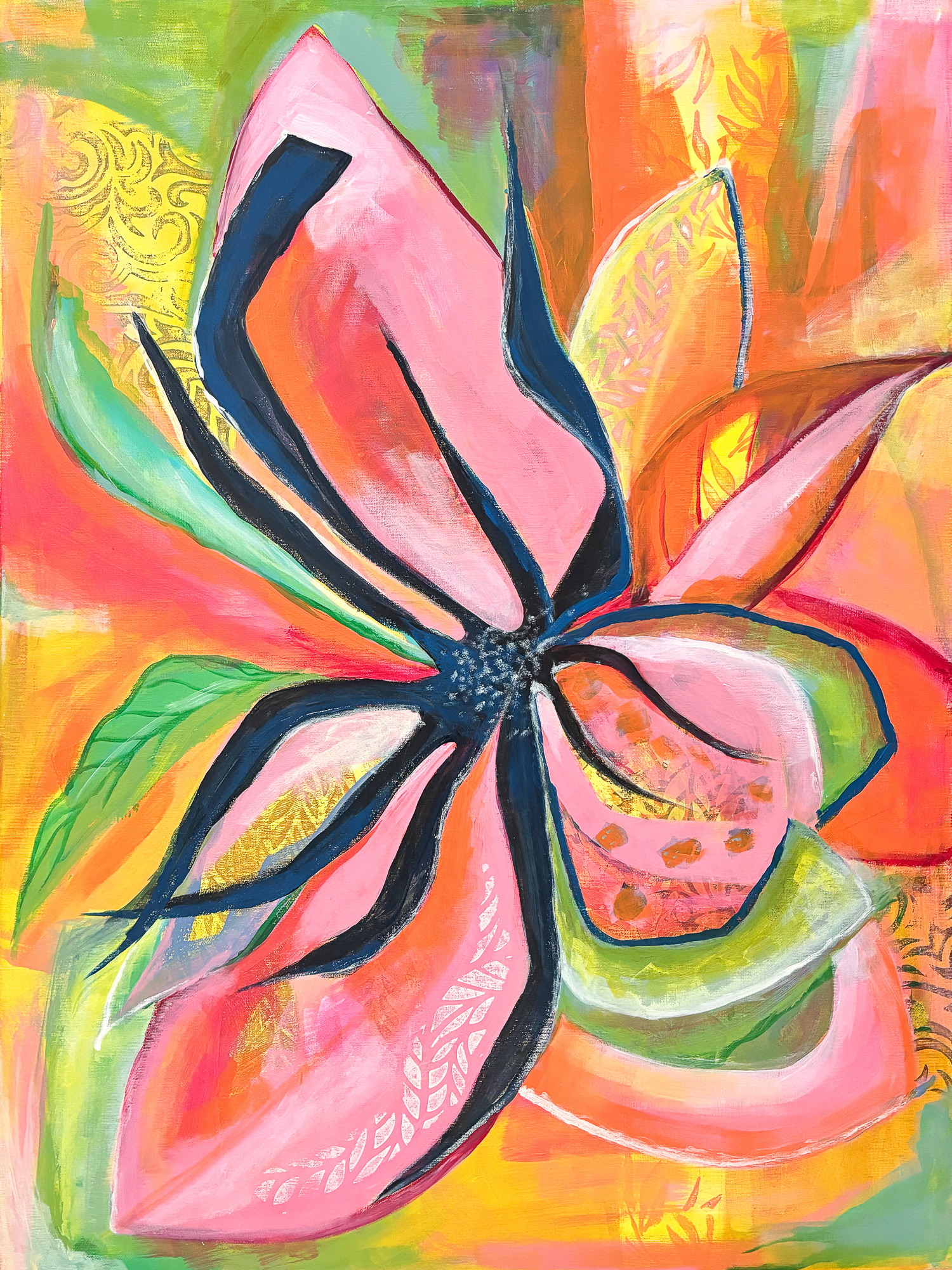 60cm x 80cm acryl op doek