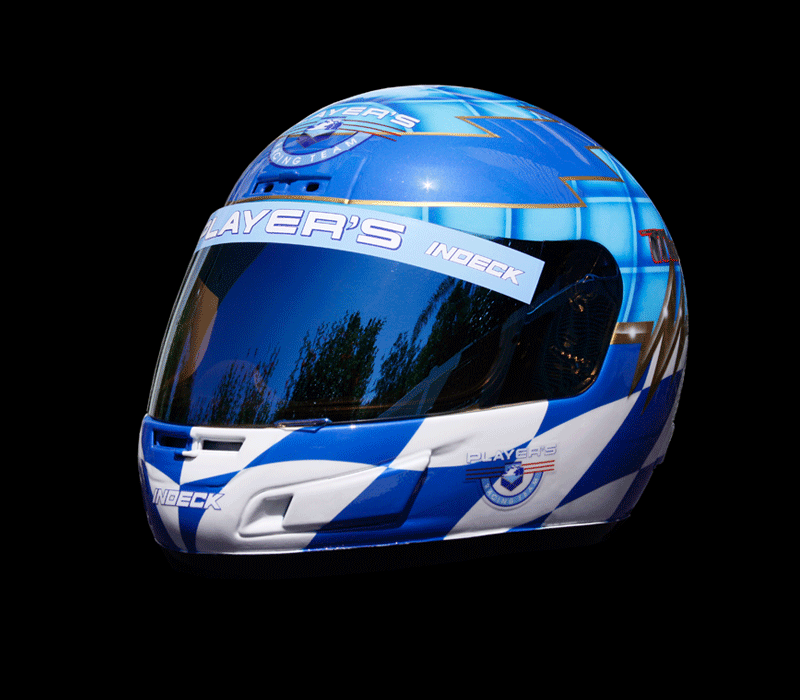 Replica of Greg Moore's Helmet