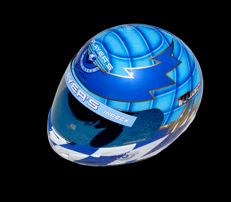 Replica of Greg Moore's Helmet