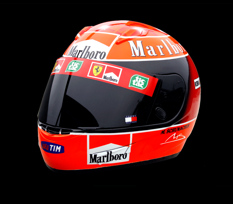 Replica of Michael Schumacher's Helmet