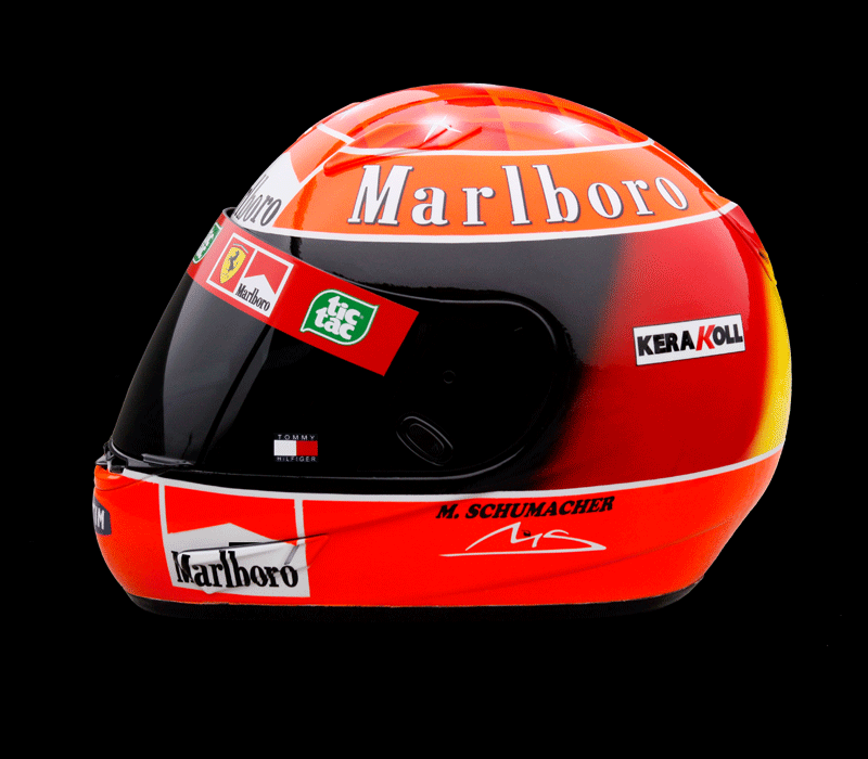 Replica of Michael Schumacher's Helmet
