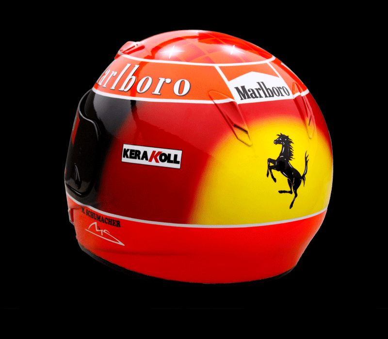 Replica of Michael Schumacher's Helmet