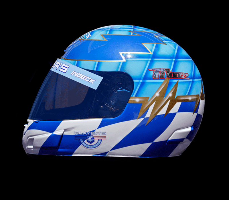 Replica of Greg Moore's Helmet