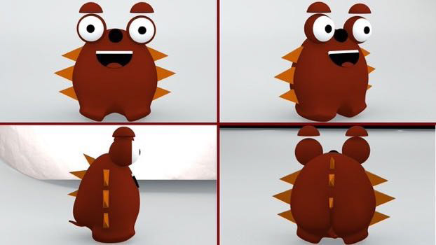 David Arbor - Red Monster 3D - Adobe Character Animator Puppet