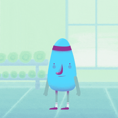 Practicing a jump cycle.