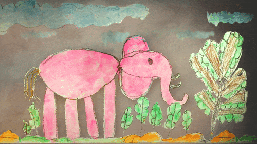 A painting I made as a child, brought to life