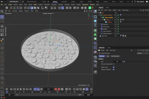 A petri dish made with C4D's Volume Builder and Mesher