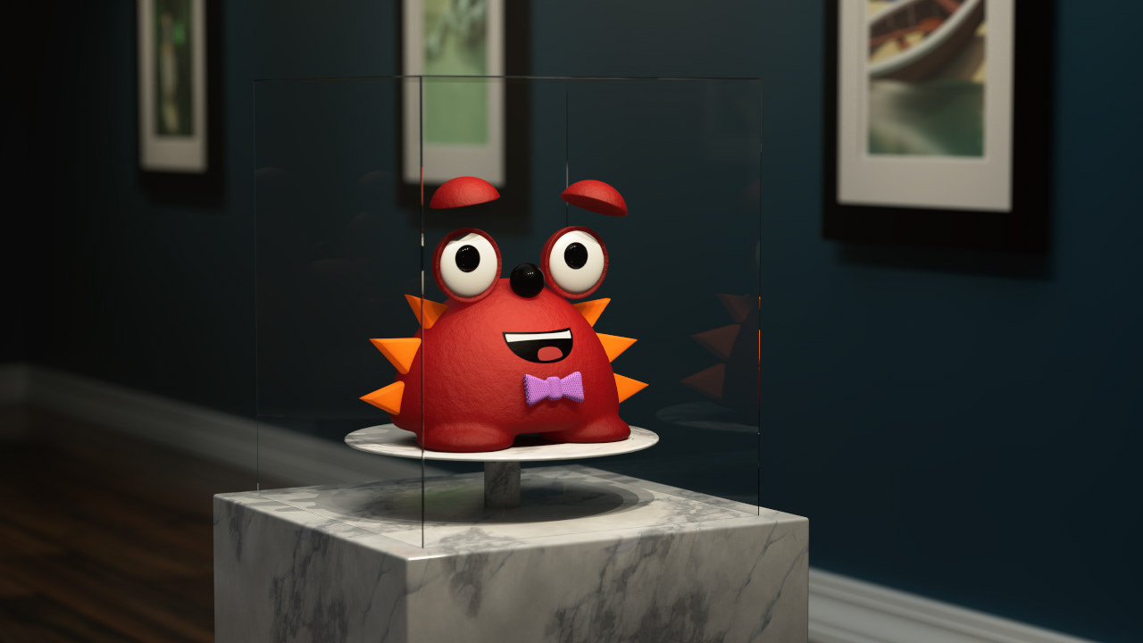 Red Monster in my virtual gallery