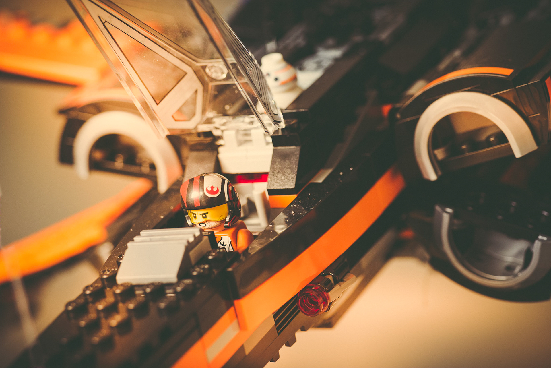 Poe Dameron in his X-Wing