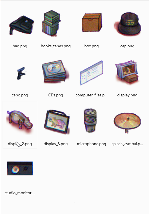 Icon pack based from actual items