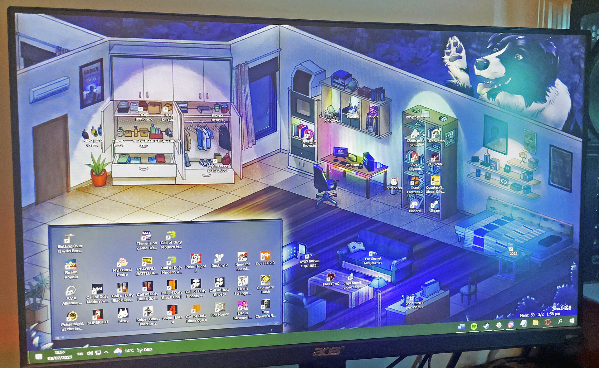 Wallpaper shown on client's desktop