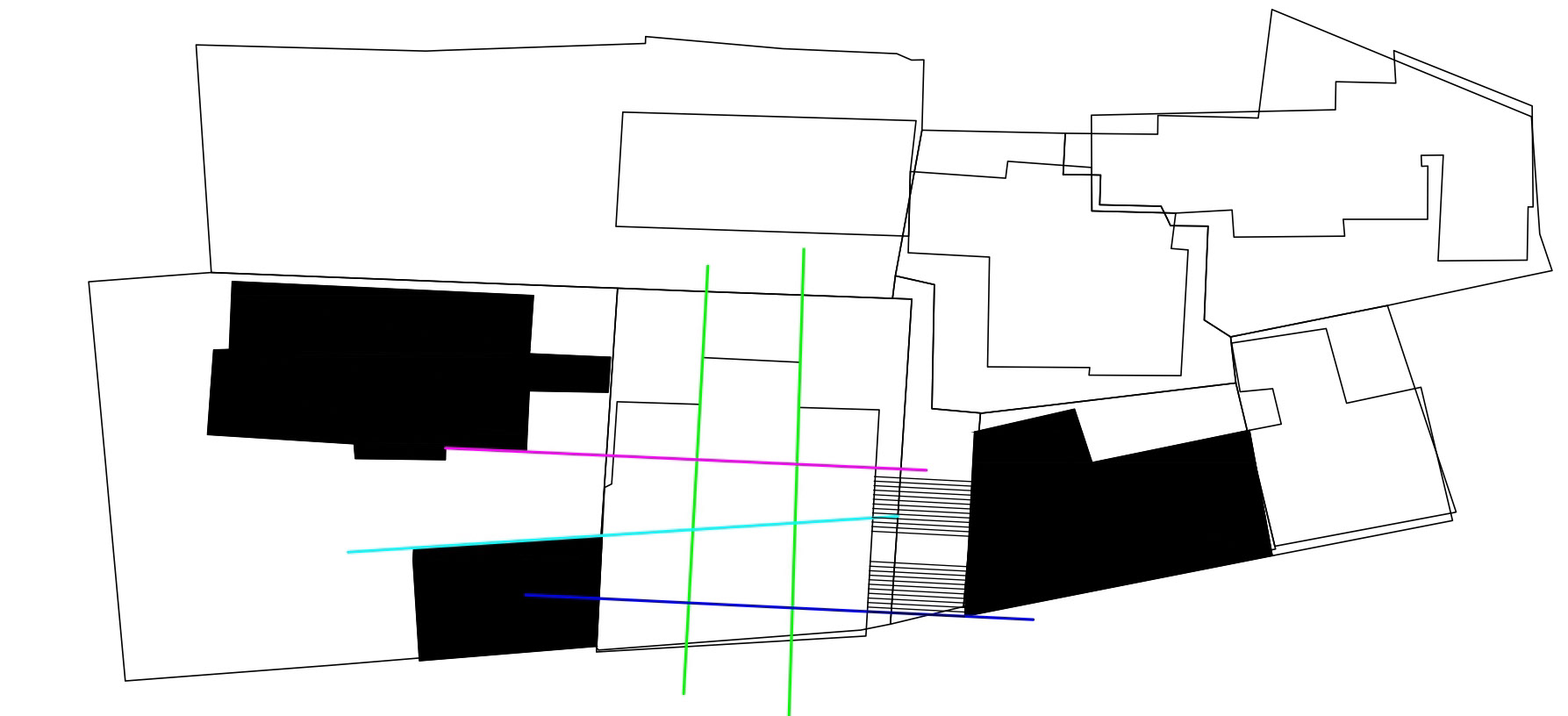 GRID - EXTENSIONS OF SURROUNDING BUILDINGS
