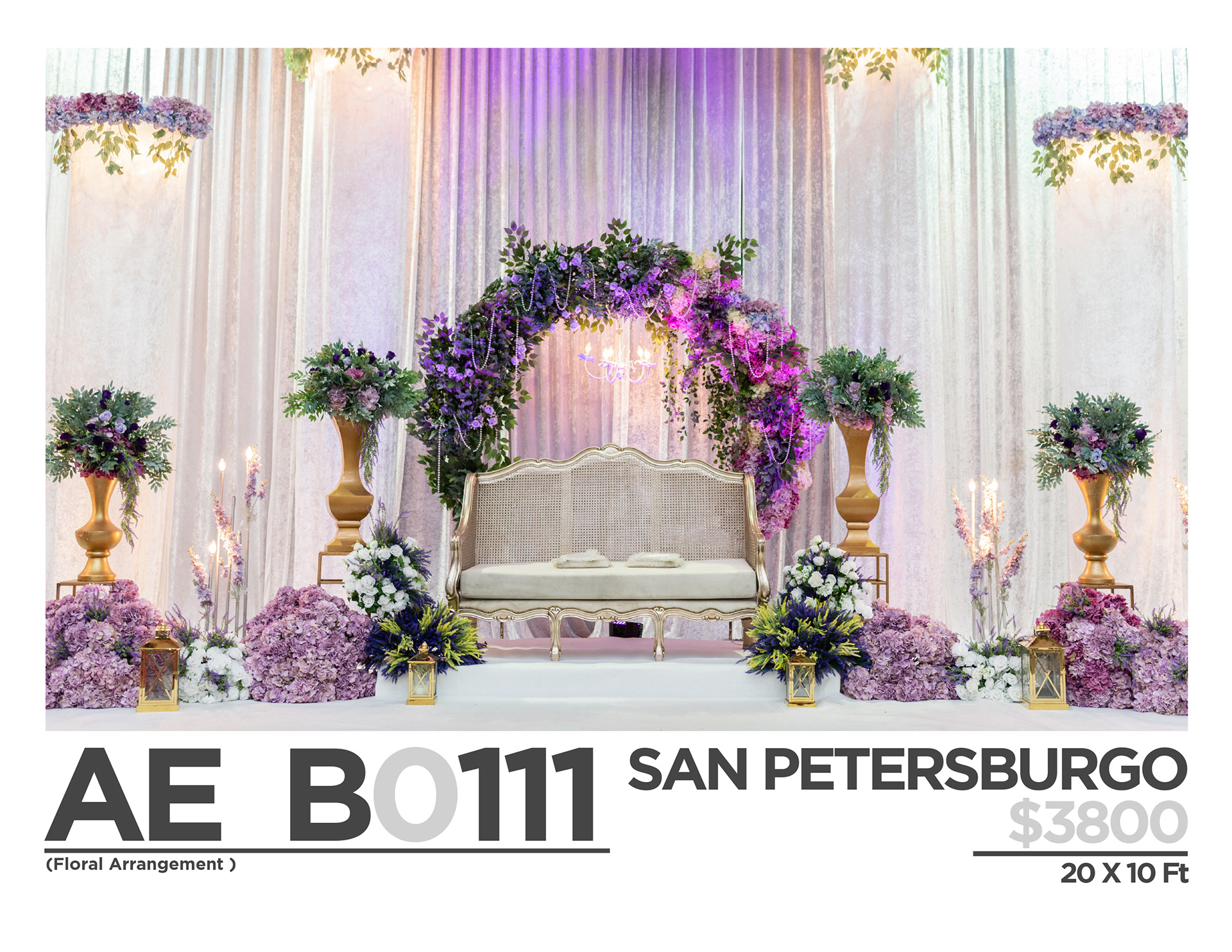 $ 3800 (ONLY BACKDROPS)
