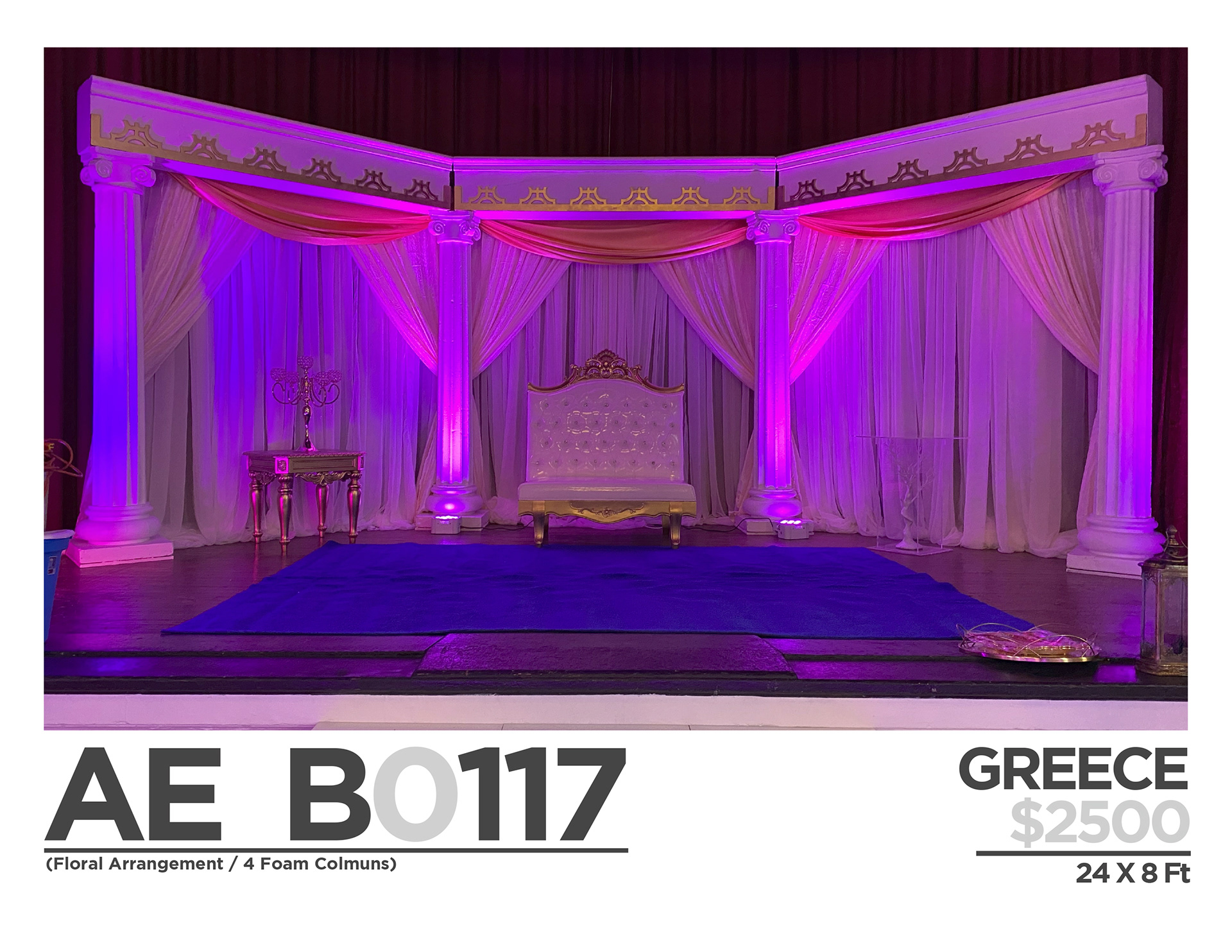 $ 2500 (ONLY BACKDROPS)