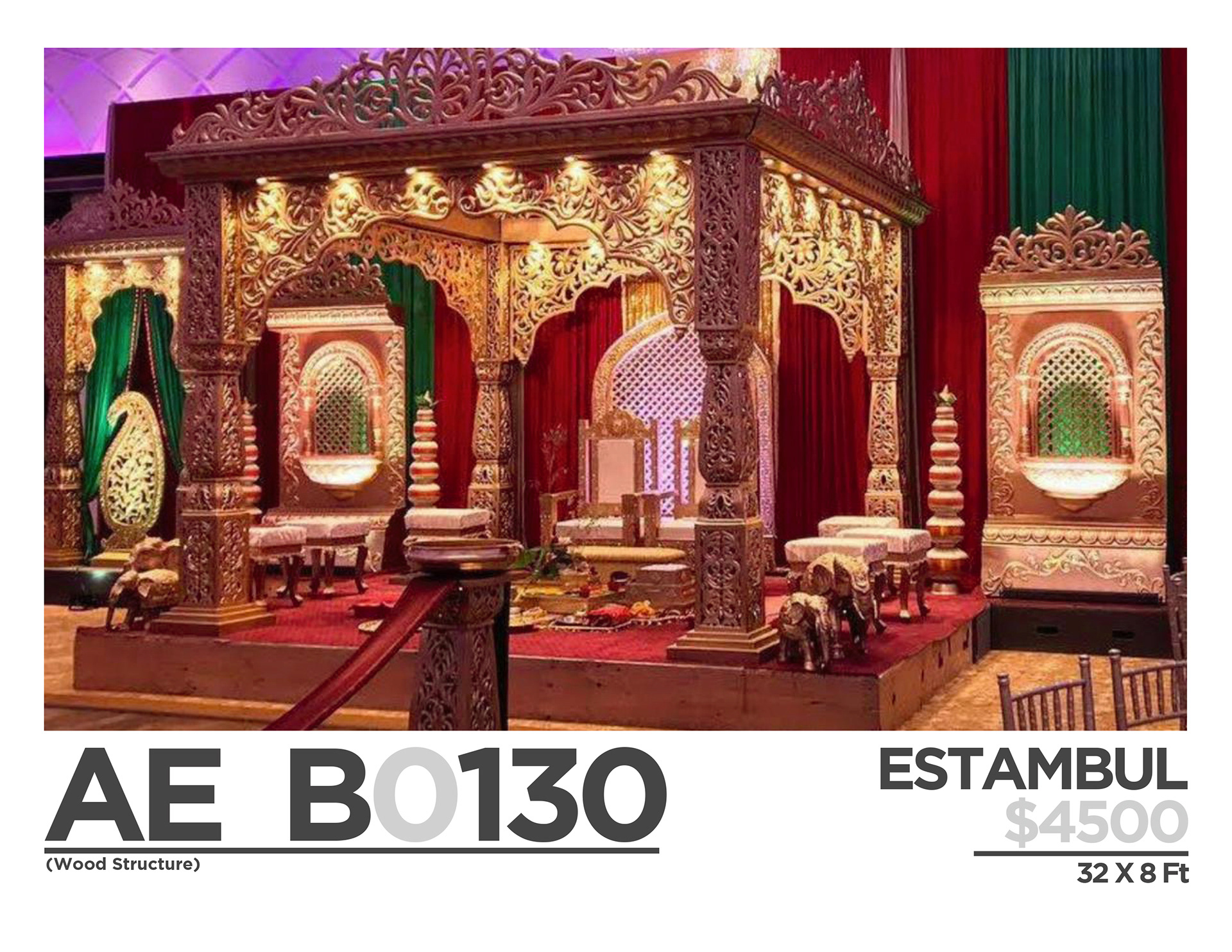 $ 4500 (ONLY BACKDROPS)