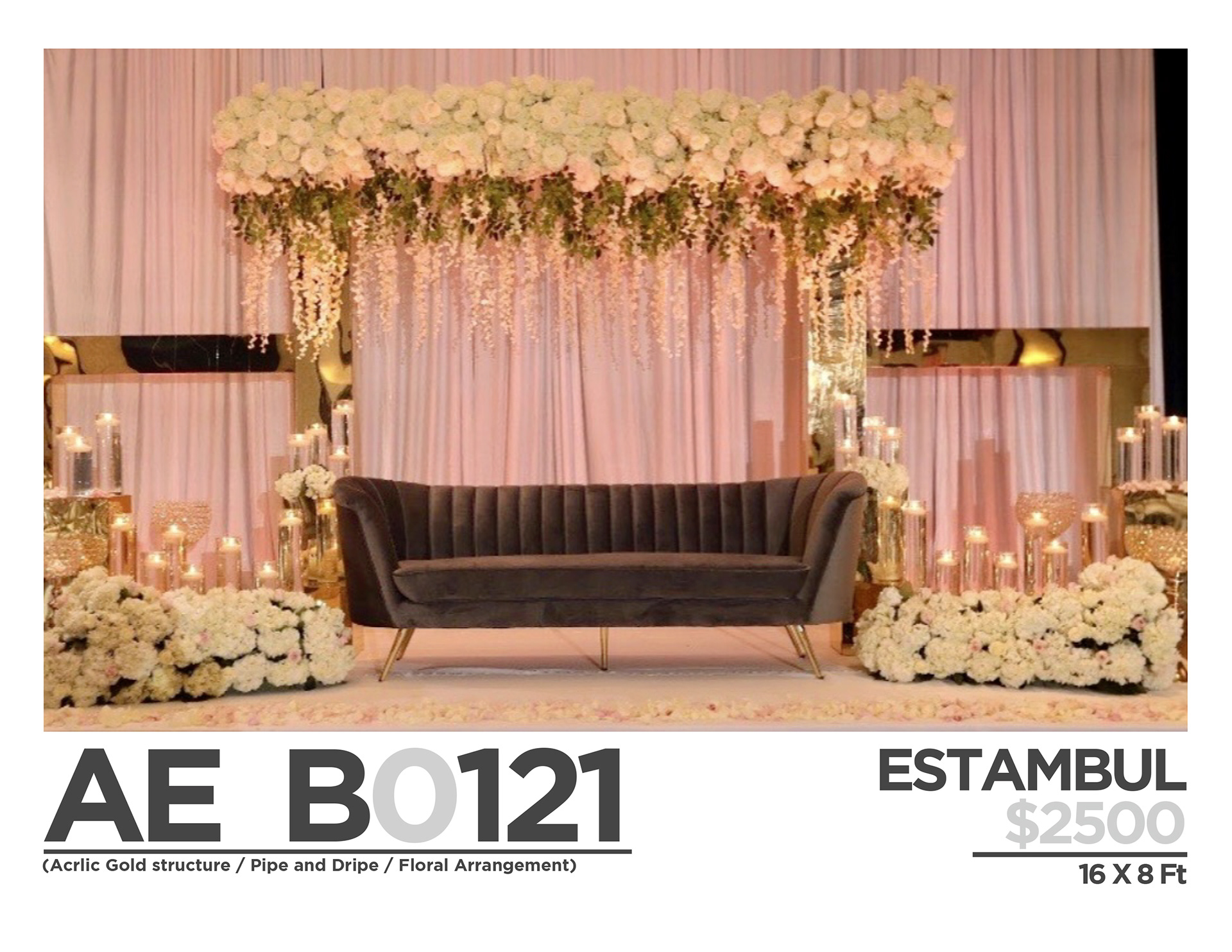 $ 2500 (ONLY BACKDROPS)