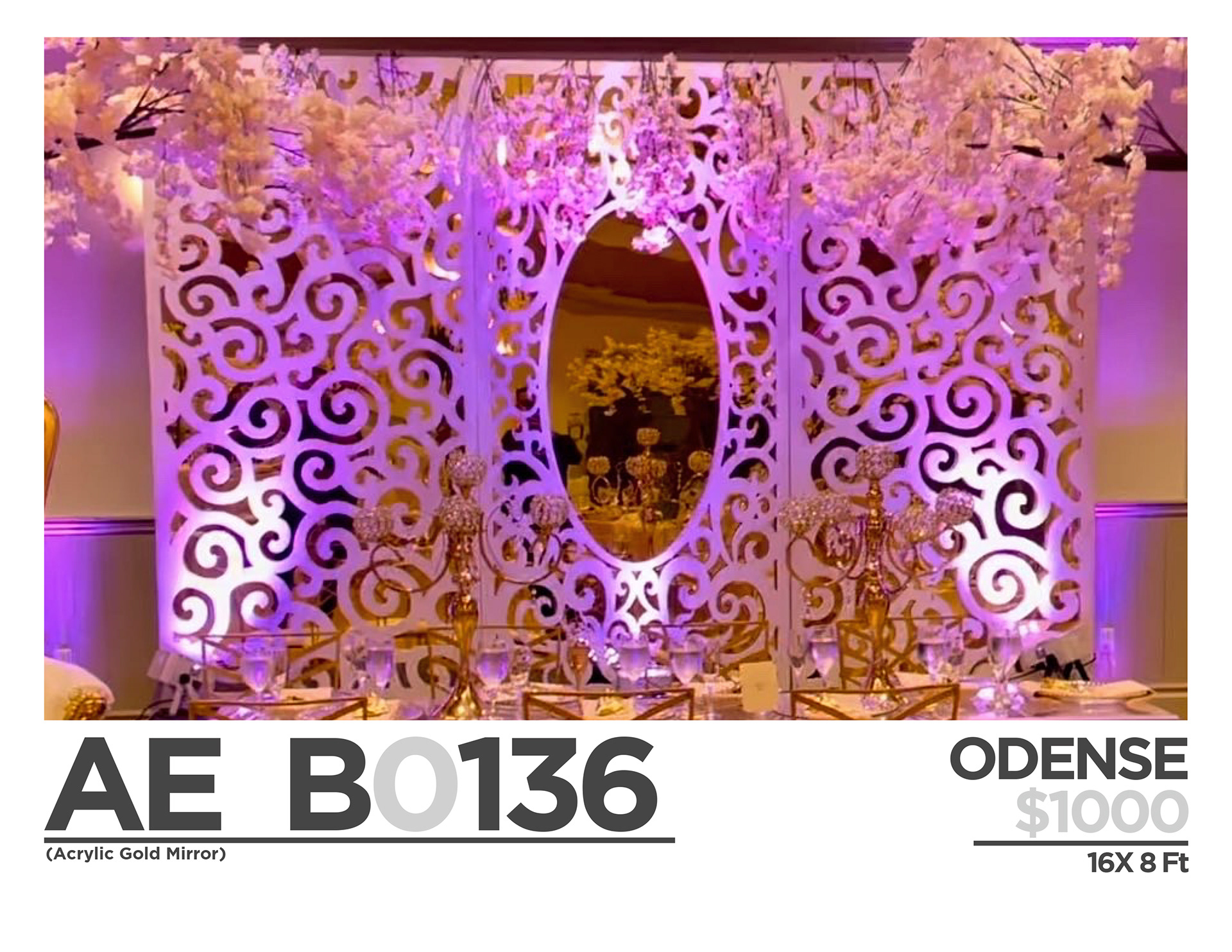 $ 1000 (ONLY BACKDROPS)