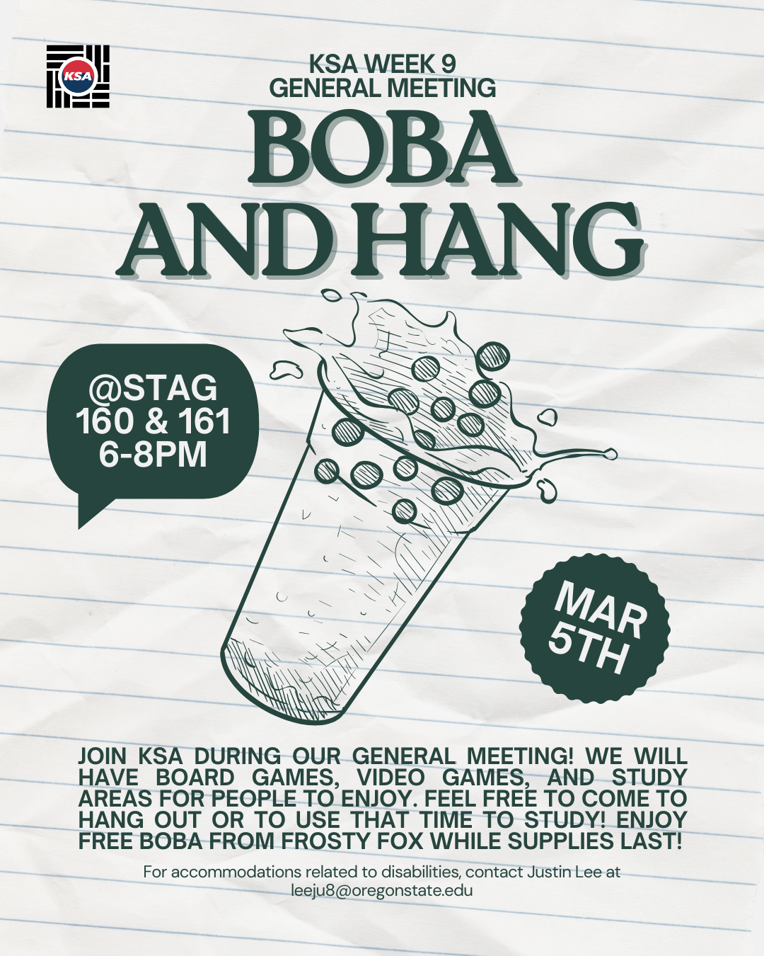 Boba and Study Post