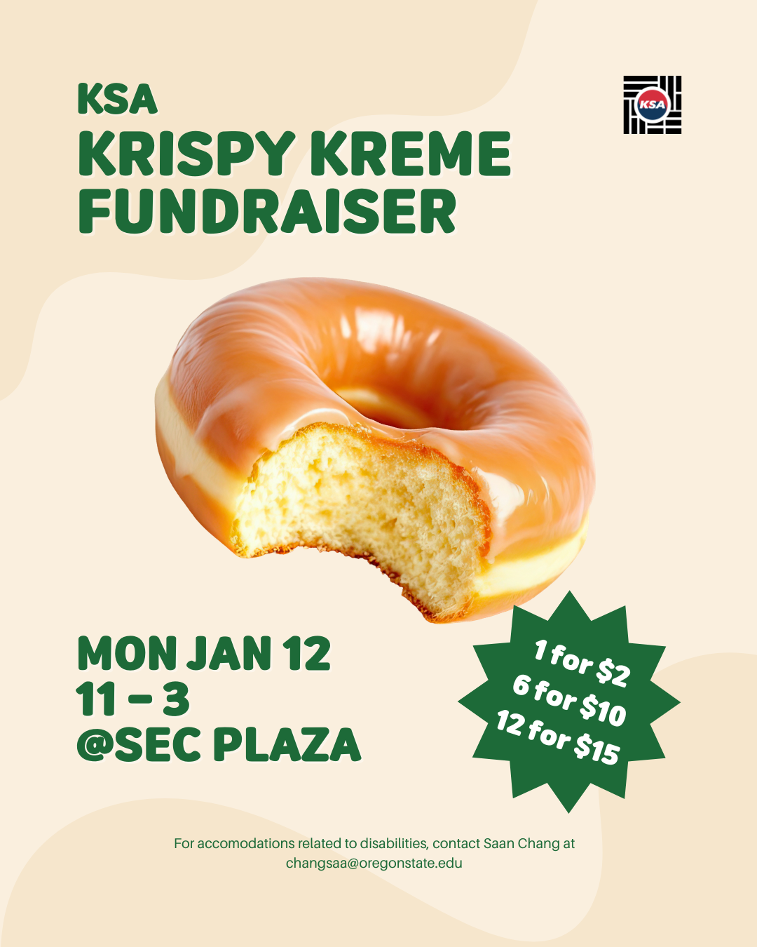 Krispy Kreme Fundraiser Post