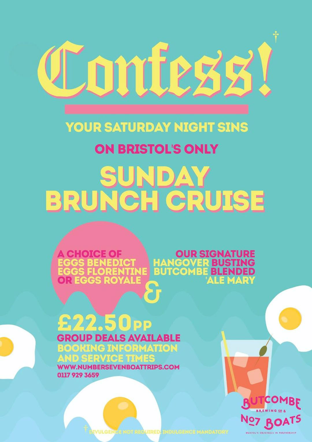 Poster for Sunday Brunch at Avon River Cruises