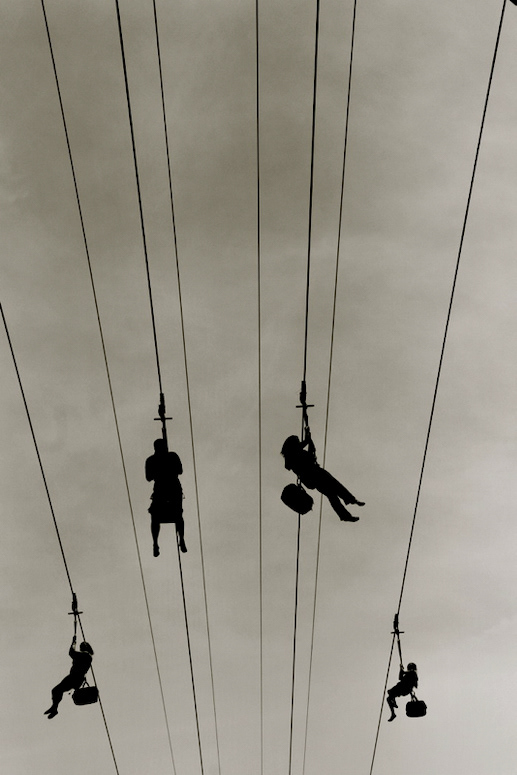 Zipping across the sky (Los Angeles, USA)
