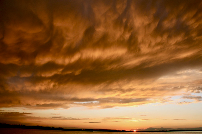 Sunset in Bucharest (Romania)