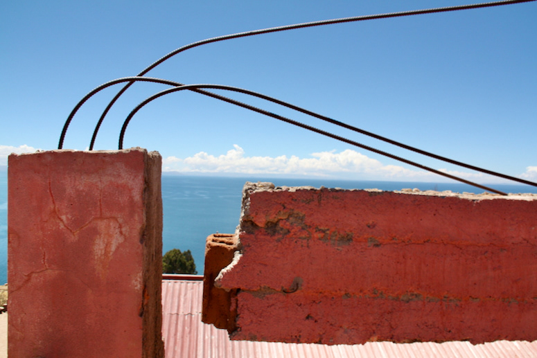 Pink concrete (Lake Titicaca area, Peru)
