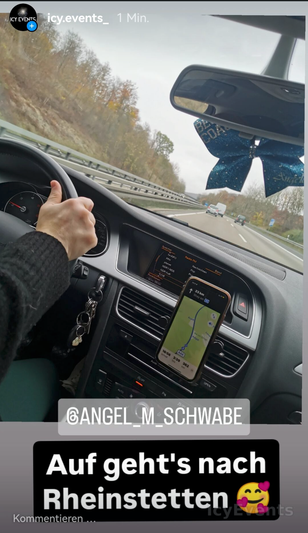 lange Fahrt zum Club