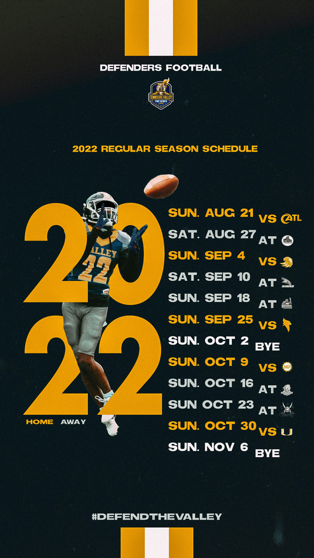 2022 Schedule Graphic