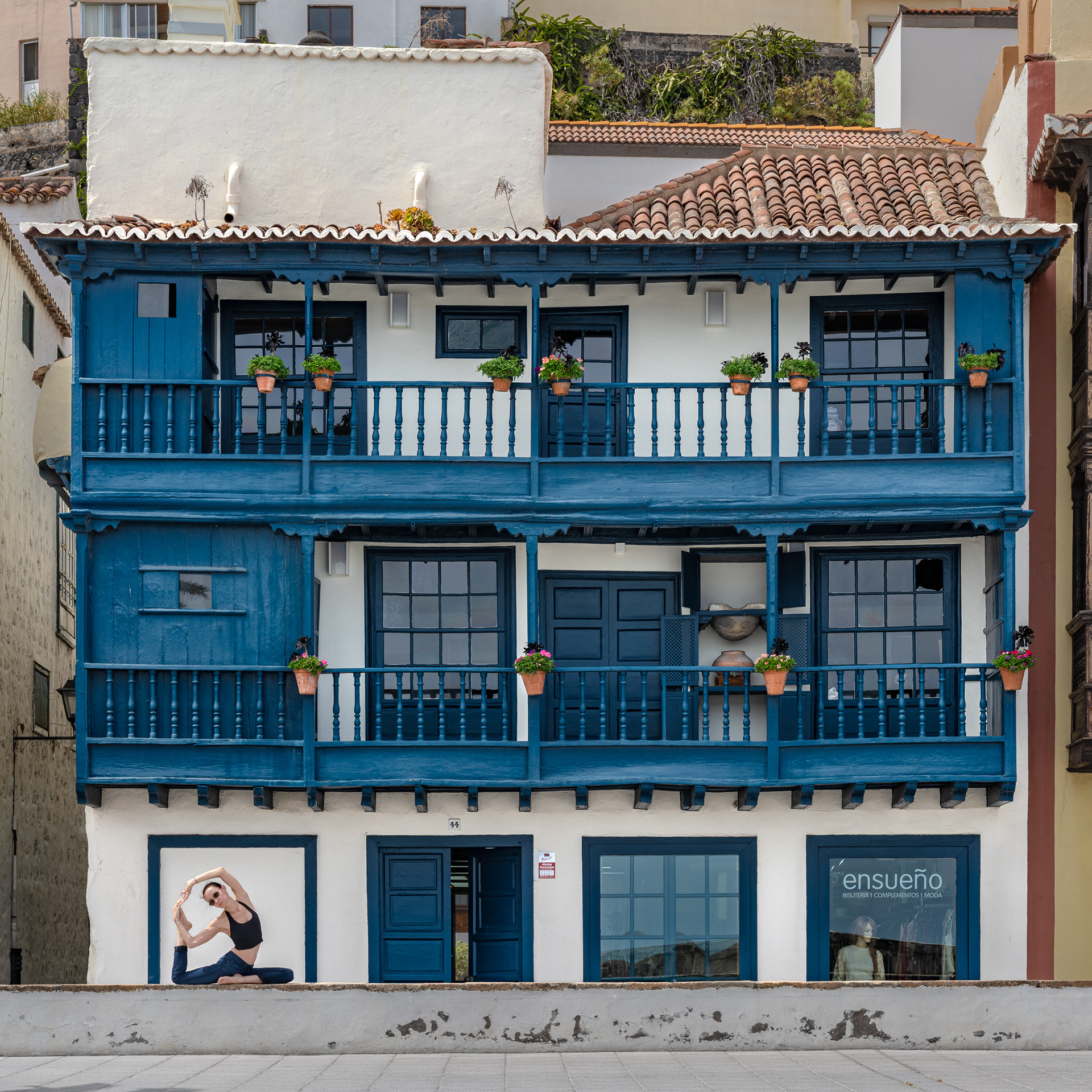 Mermaid Pose: Santa Cruz De La Palma, Canary Islands, Spain