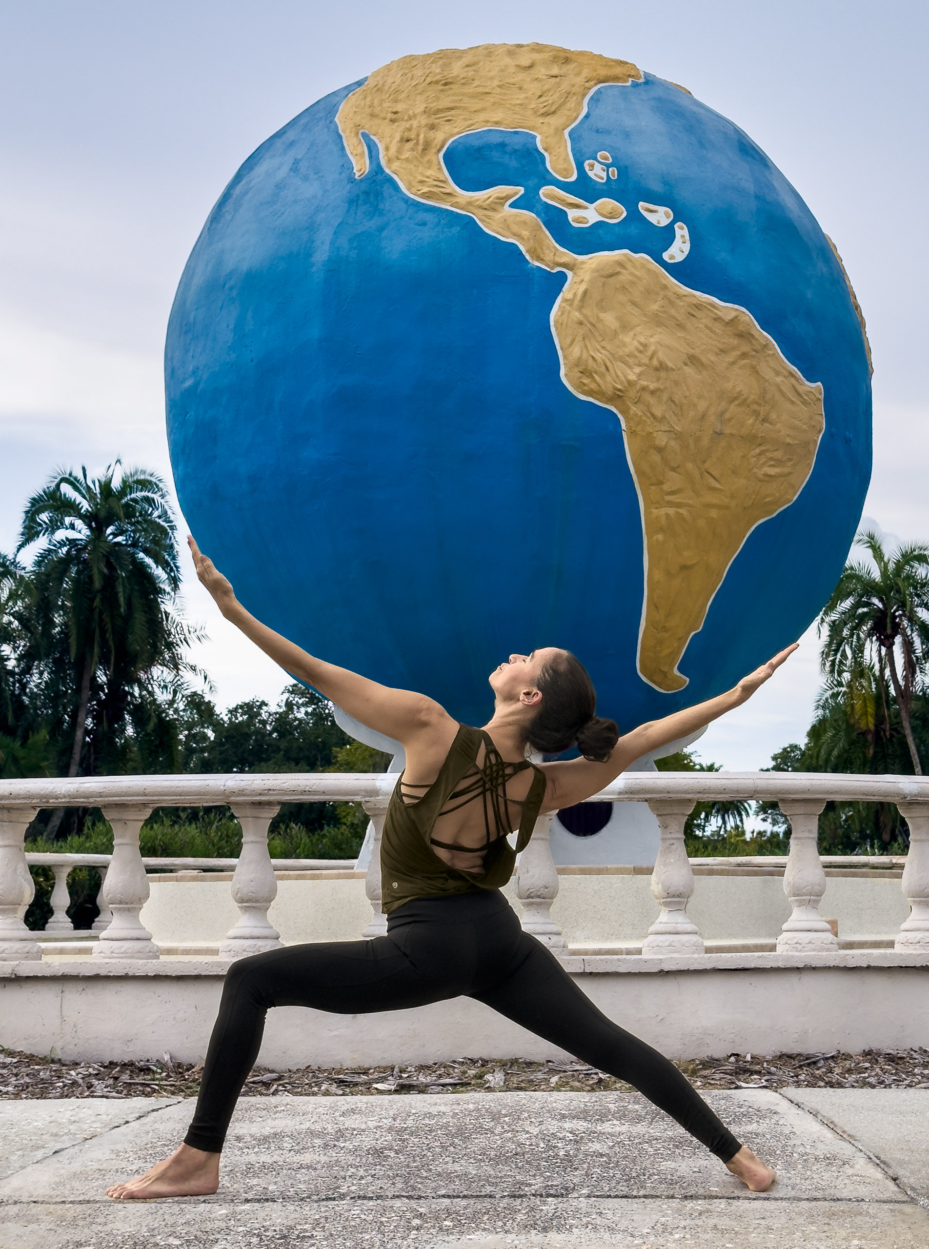 Warrior two variation: Clearwater, Florida