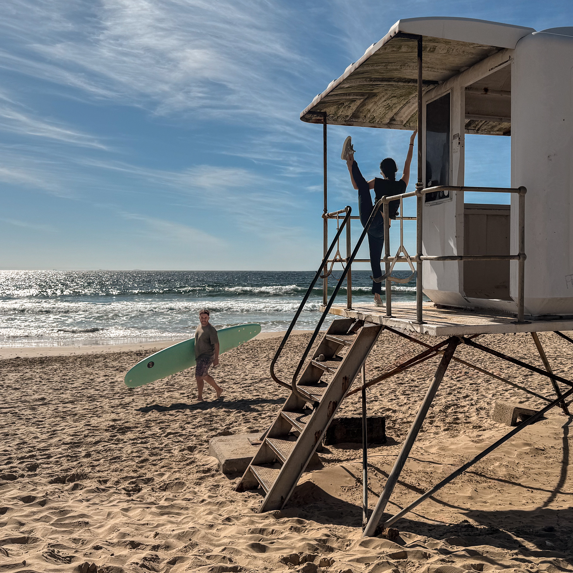 Standing hand to big toe variation: Port Elizabeth, South Africa
