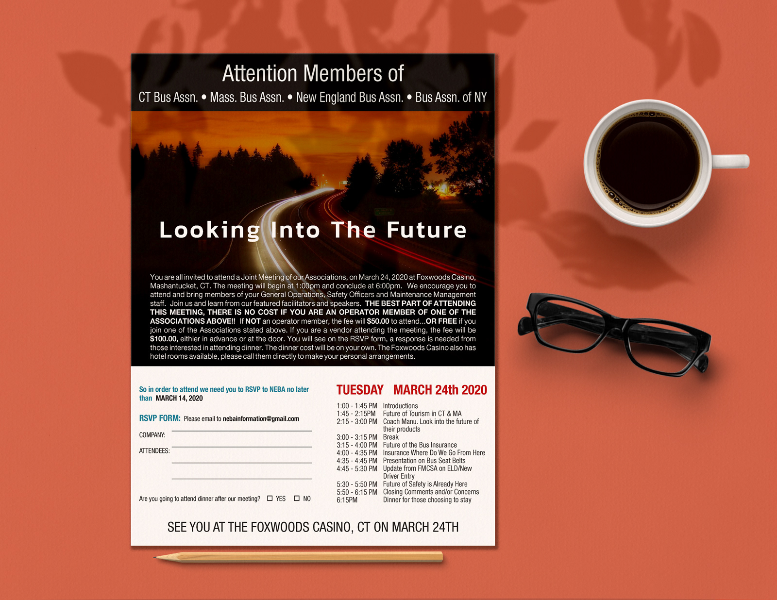 joint association's meeting flyer